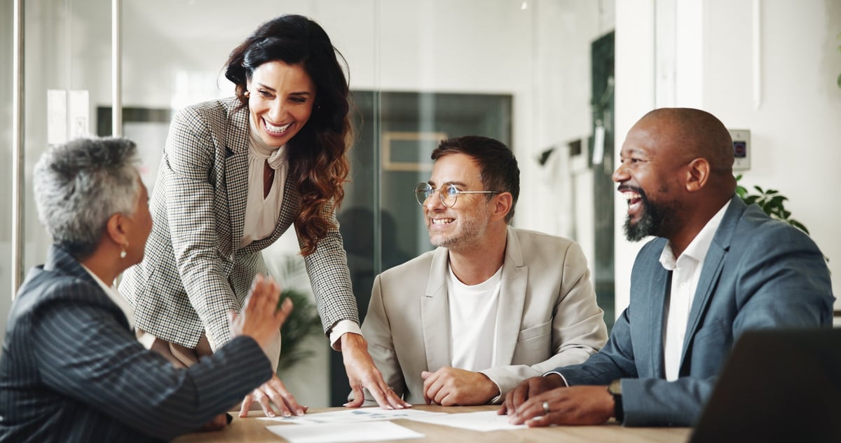 Professional executive in strategic discussion